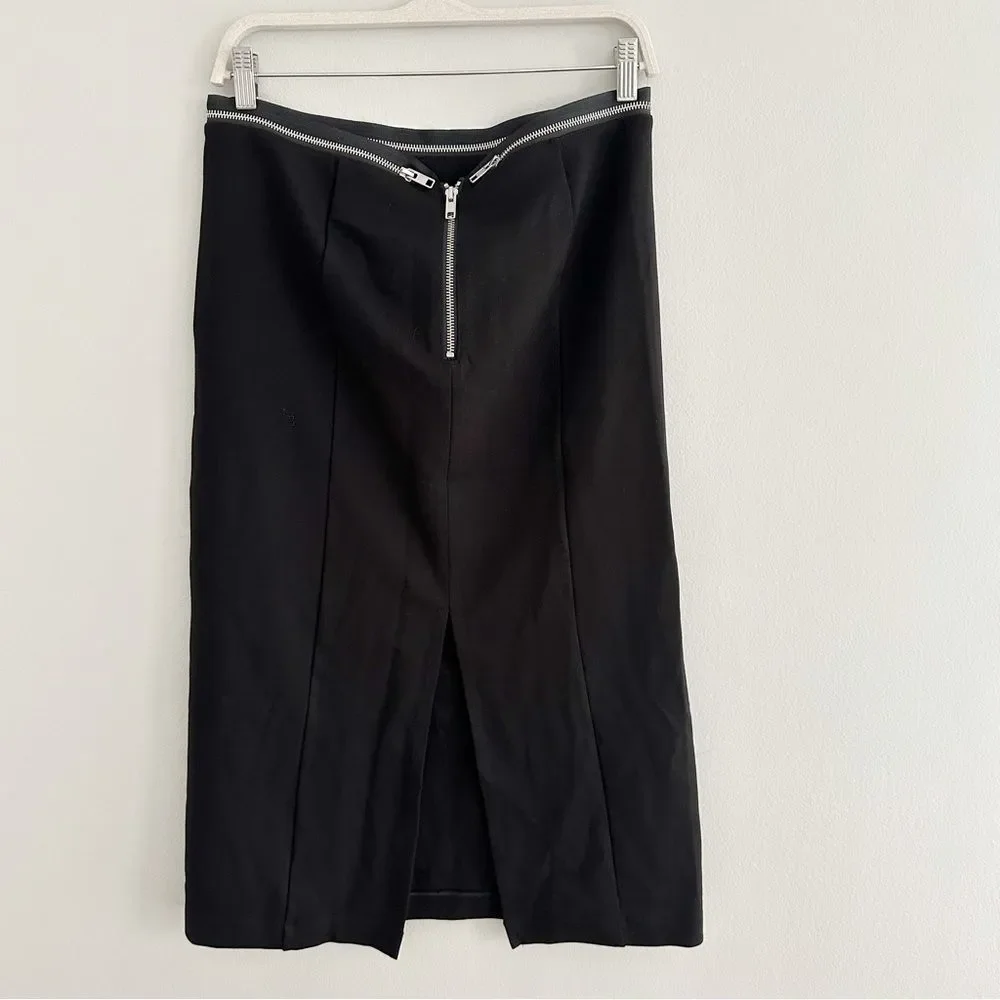 Helmut Lang Front-slits Straight Midi Skirt - Picture 5 of 8